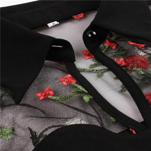 Women's Vintage Polka Dot 1950s Audrey Retro Rockabilly Dress Swing Dress - Picture 5 of 6